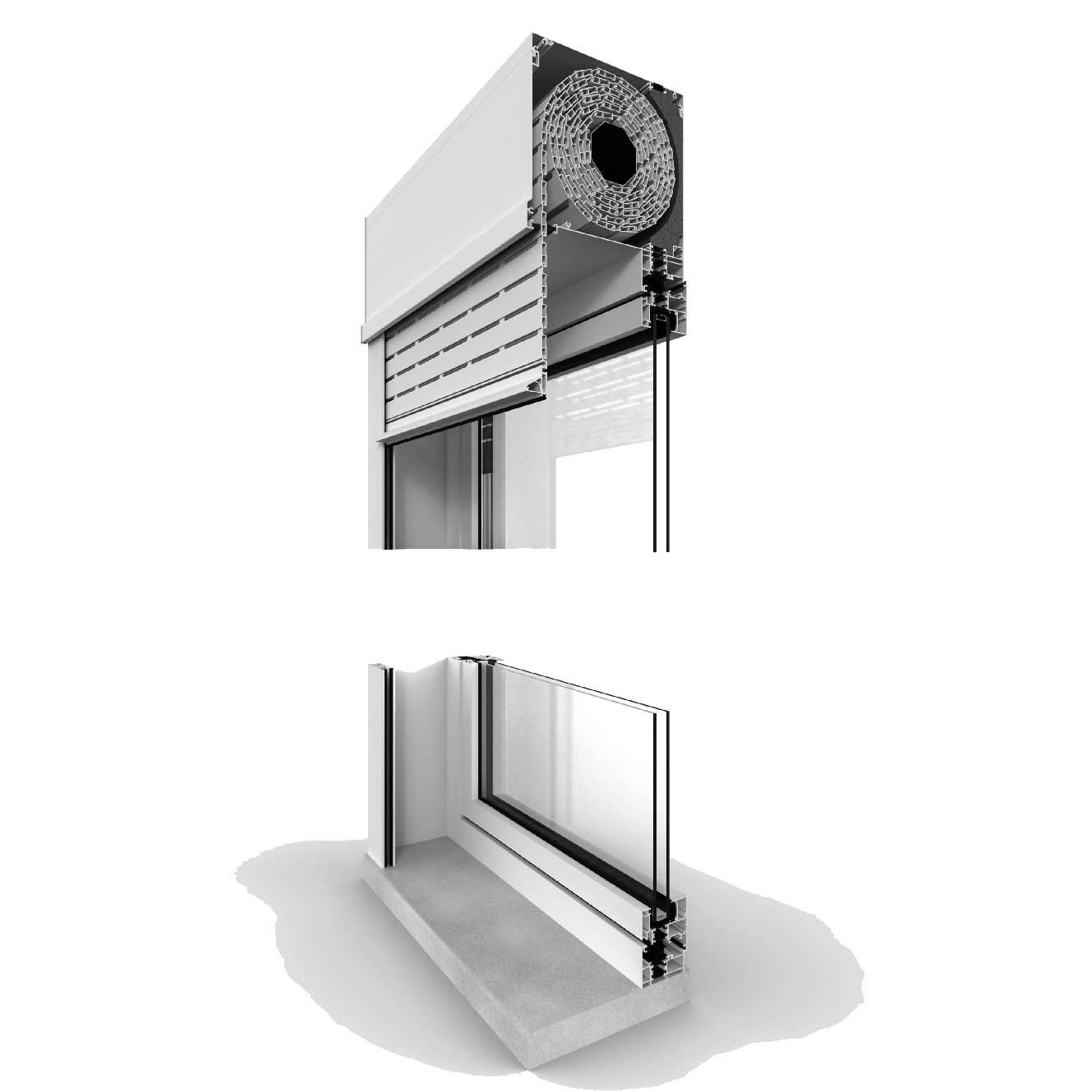 Roller shutter hardware